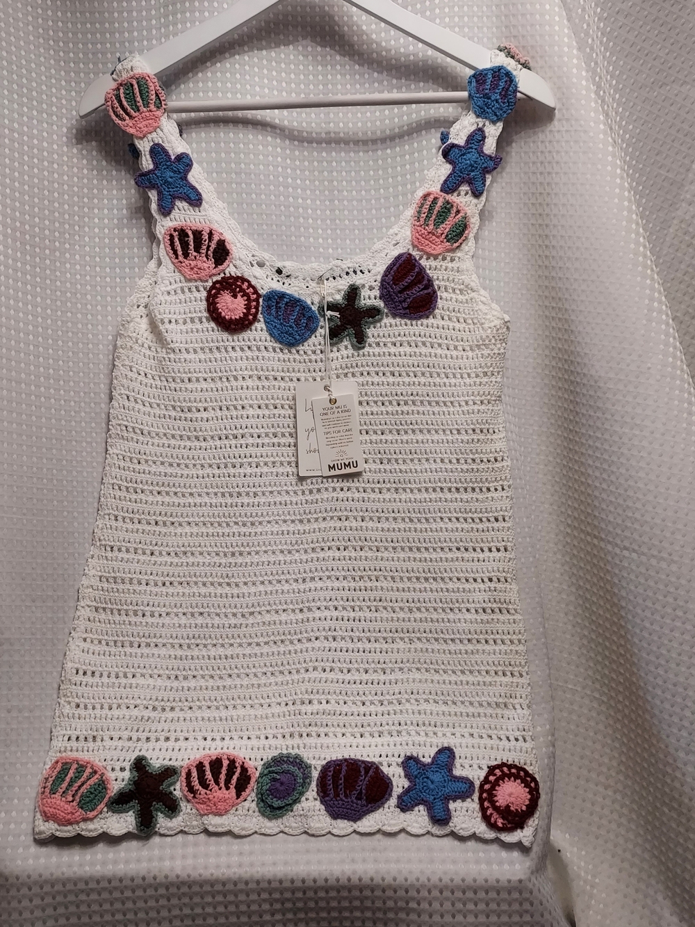 Show Me Your MuMu White Crochet Shell & Starfish Cover All